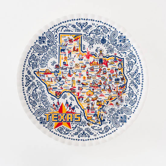 Texas "Paper" Platter - Melamine