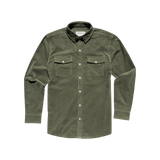 The Zilker Corduroy Shirt - Olive Green