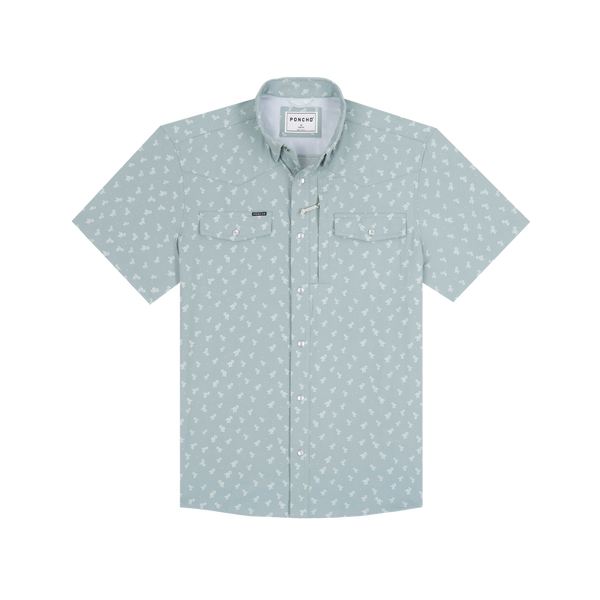 The Lupine Western Short Sleeve - Blue Yellowstone Flower Print