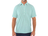 Performance Range Polo - Davis Stripe White