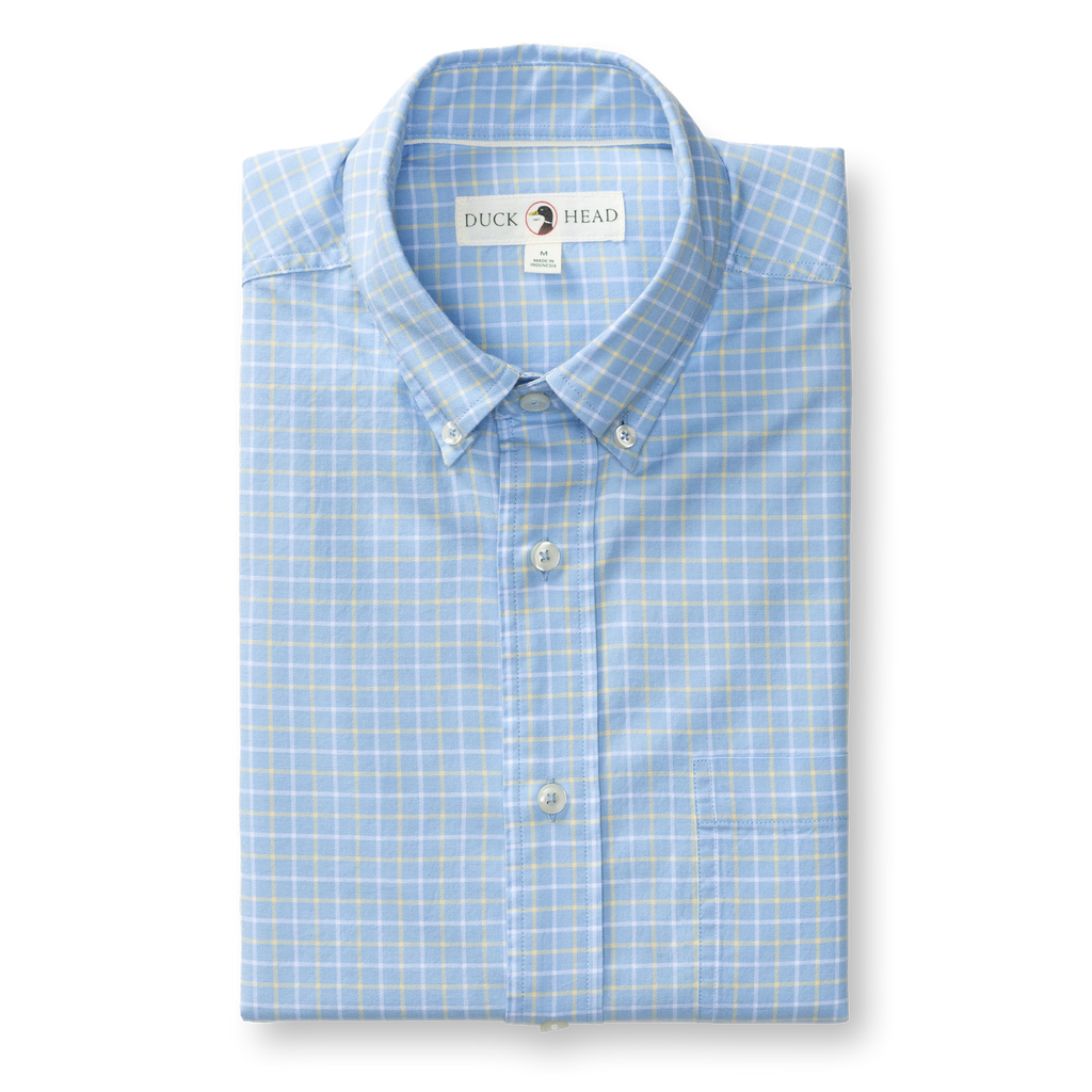 Kline Cotton Oxford Sport Shirt - Serenity Blue