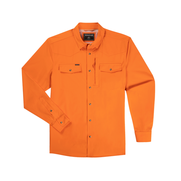 The Dick Cheney Western Tuff-Thread Long Sleeve - Blaze Orange