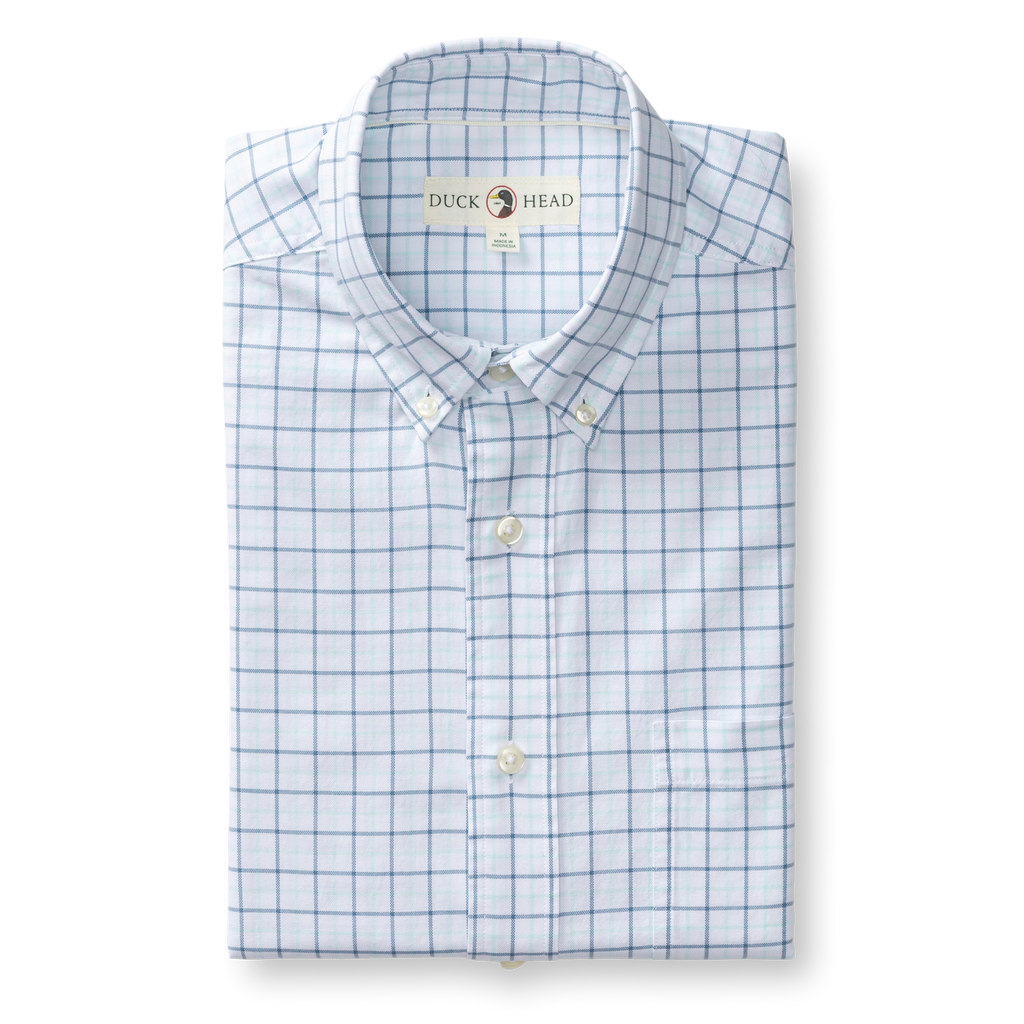 Kline Cotton Oxford Sport Shirt - Sunwashed Blue