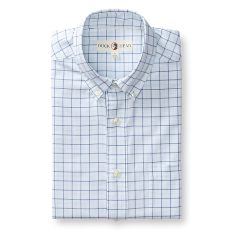 Kline Cotton Oxford Sport Shirt - Sunwashed Blue