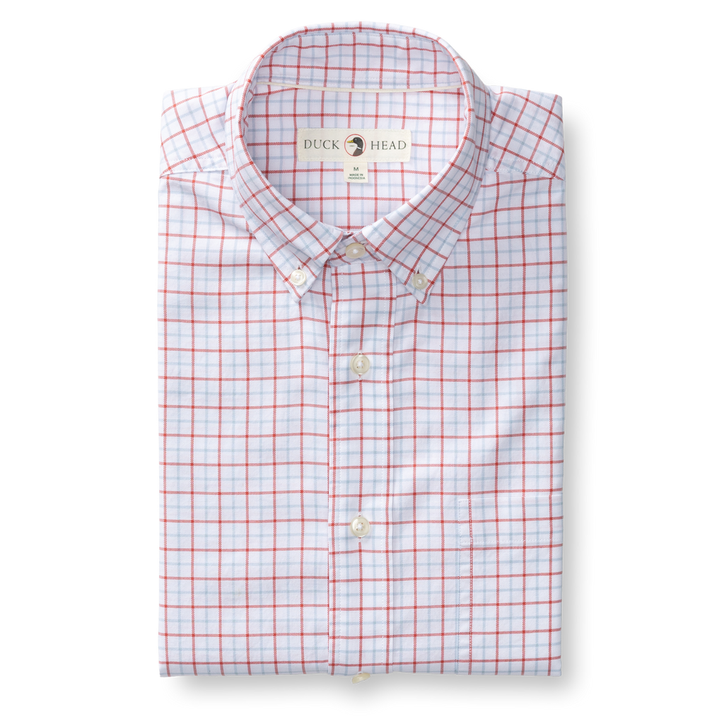 Kline Cotton Oxford Sport Shirt - Rosewood