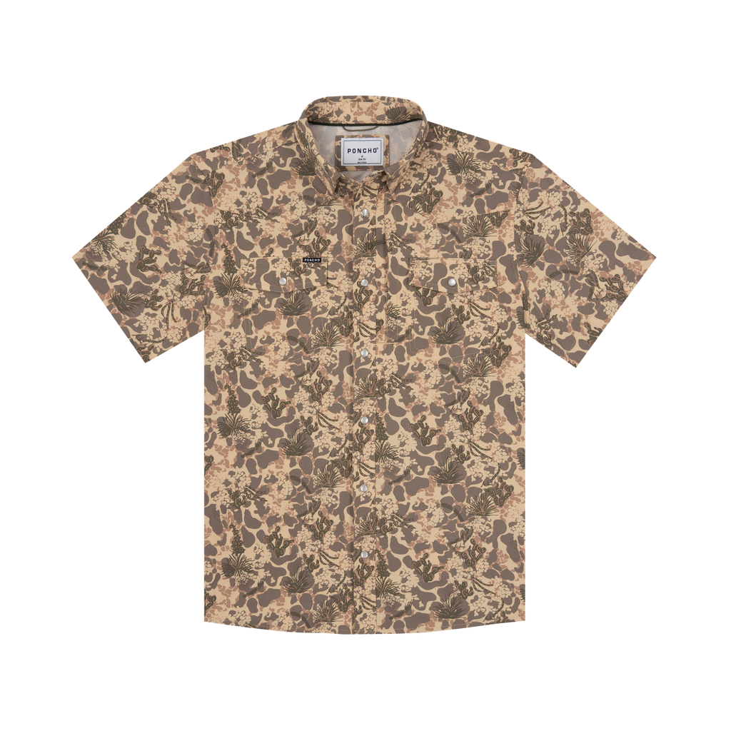 The Abilene Western Short Sleeve - Dark South Texas Print