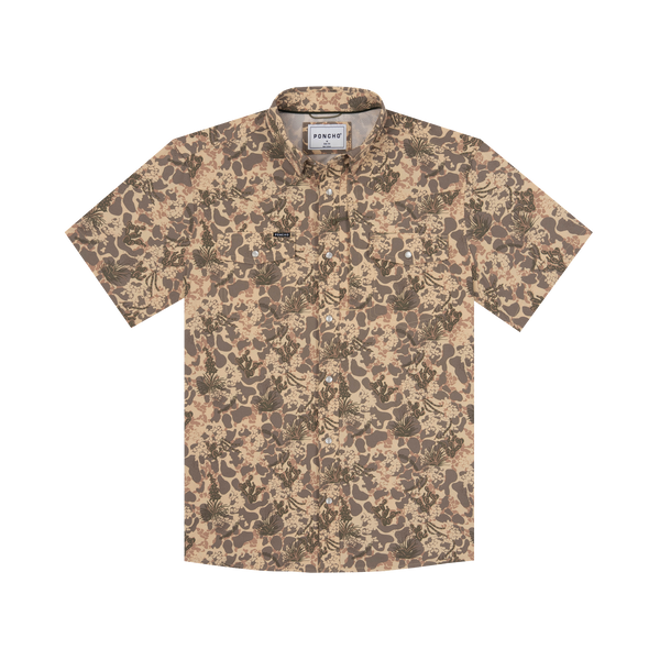 The Abilene Western Short Sleeve - Dark South Texas Print