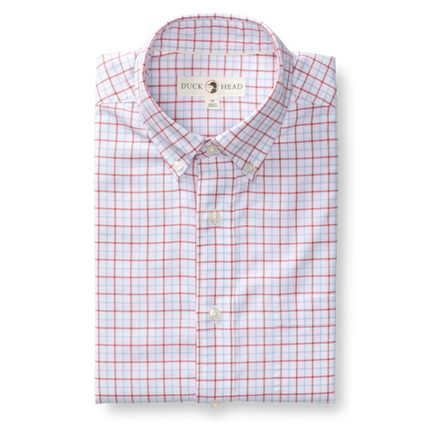Kline Cotton Oxford Sport Shirt - Rosewood
