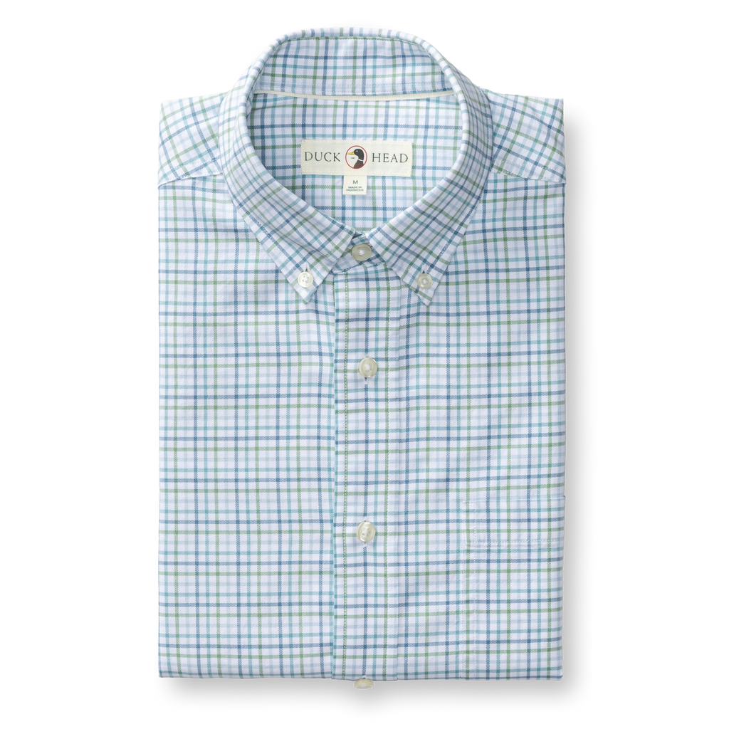 Cooke Cotton Oxford Sport Shirt - Aspen Green