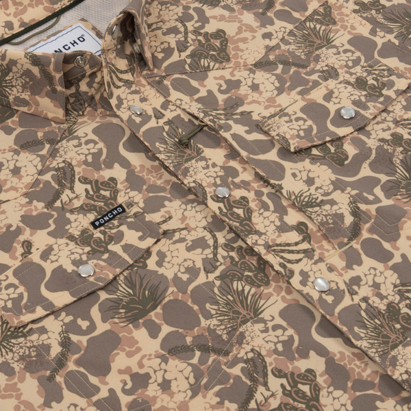 The Abilene Western Short Sleeve - Dark South Texas Print