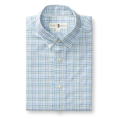 Cooke Cotton Oxford Sport Shirt - Aspen Green