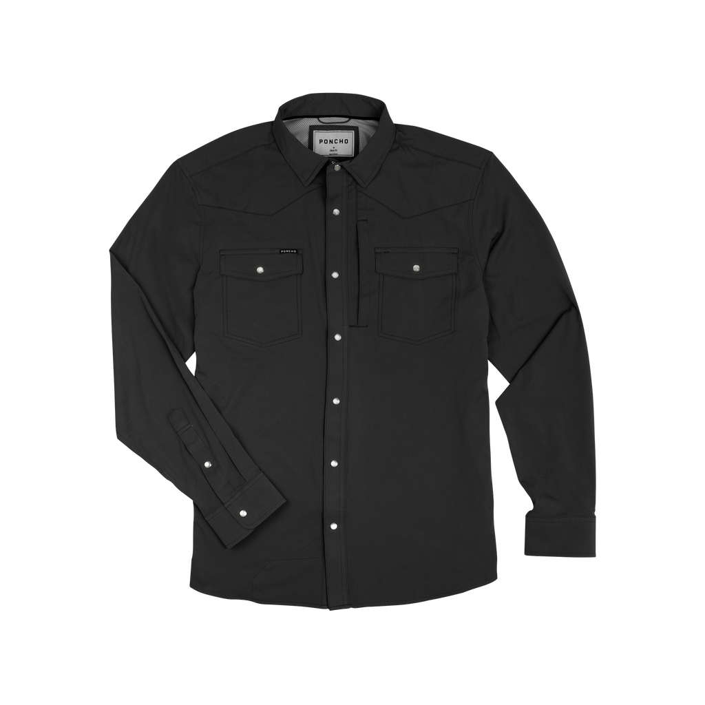 The Piedras Negras Western Long Sleeve - Black