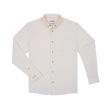 The Apalachicola Ultra-Lite Long Sleeve - Cream Red and Blue Plaid