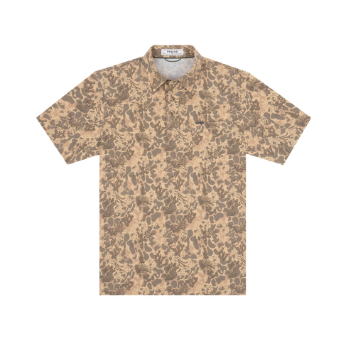 The Armadillo Western Field Polo - Dark South Texas Print