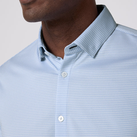 Halyard Button Down Shirt - Cloud Blue Peter Gingham