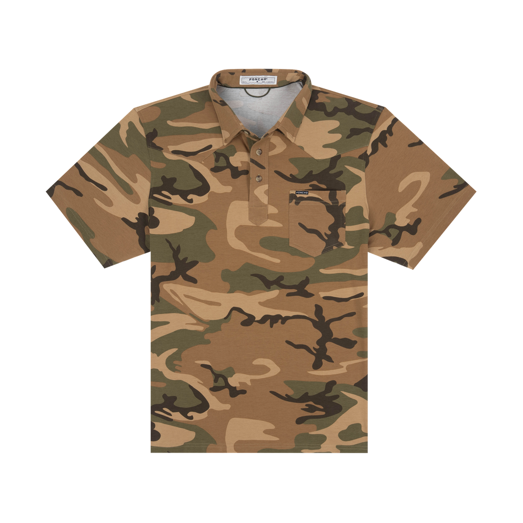 The Bird Bag Western Field Polo - Light Original Camo
