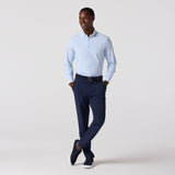 Leeward Button Down Shirt - Bel Air Blue Banker Stripe