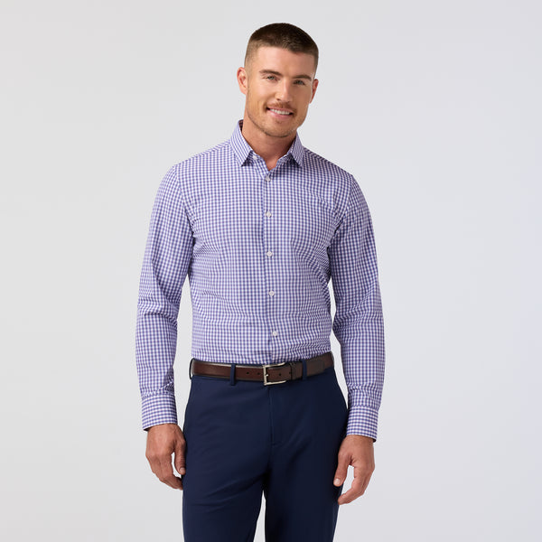 Leeward Button Down Shirt - Purple Dusk Alex Plaid