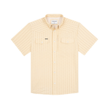 The Liberty Bell Western Short Sleeve - Tan Stars and Stripes Print