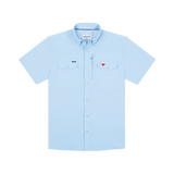 The Pony Up Western Short Sleeve - Light Blue SMU Logo