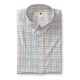 Joyner Plaid Cotton Twill Sport Shirt - Mirror Lake Blue