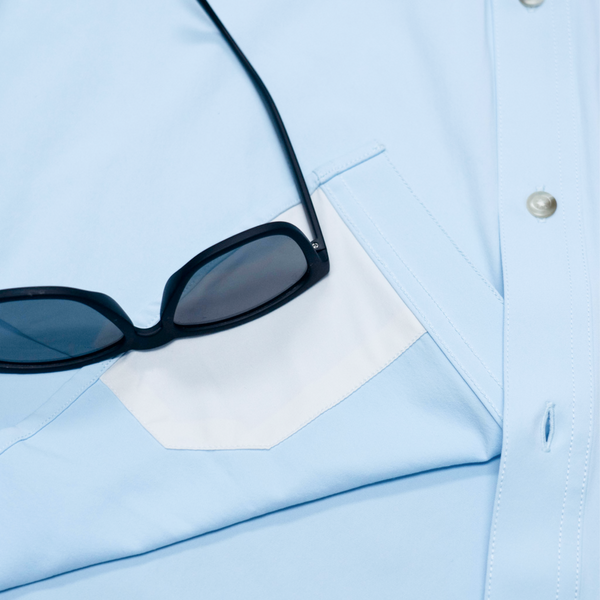 The Grove Original Short Sleeve - Light Blue Ole Miss Logo