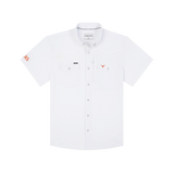 The Stay Late Western Short Sleeve - White UT Logo
