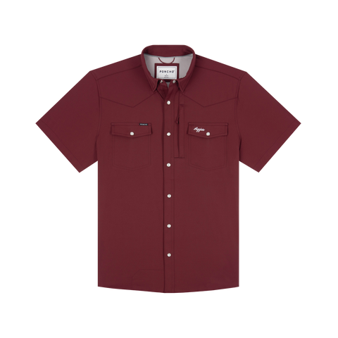 The Aggie Western Short Sleeve - Maroon A&M Logo