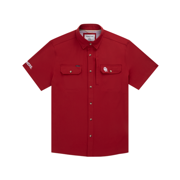 The Boomer Original Short Sleeve - Red OU Embroidery