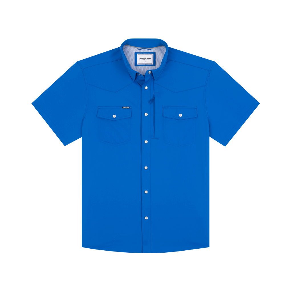 The Grandstand Western Short Sleeve - Lapis Blue