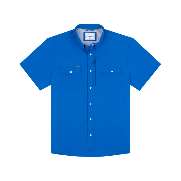 The Grandstand Western Short Sleeve - Lapis Blue