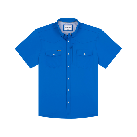 The Grandstand Western Short Sleeve - Lapis Blue