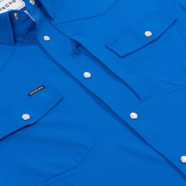 The Grandstand Western Short Sleeve - Lapis Blue