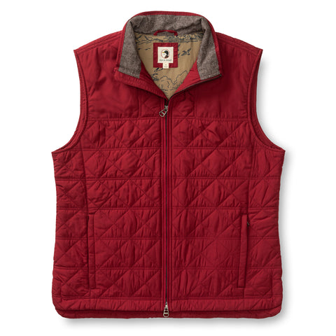 Fremont Performance Quilted Vest - Deep Red