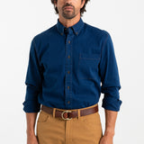 Worley Cotton Denim Shirt - Indigo