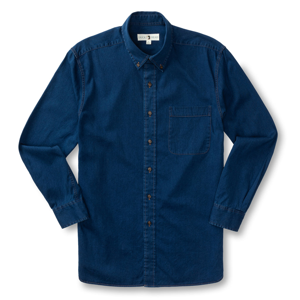 Worley Cotton Denim Shirt - Indigo