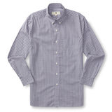 Stirling Plaid Cotton Poplin Sport Shirt - Stone Blue