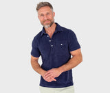 Terrycloth Players Shirt- Navy