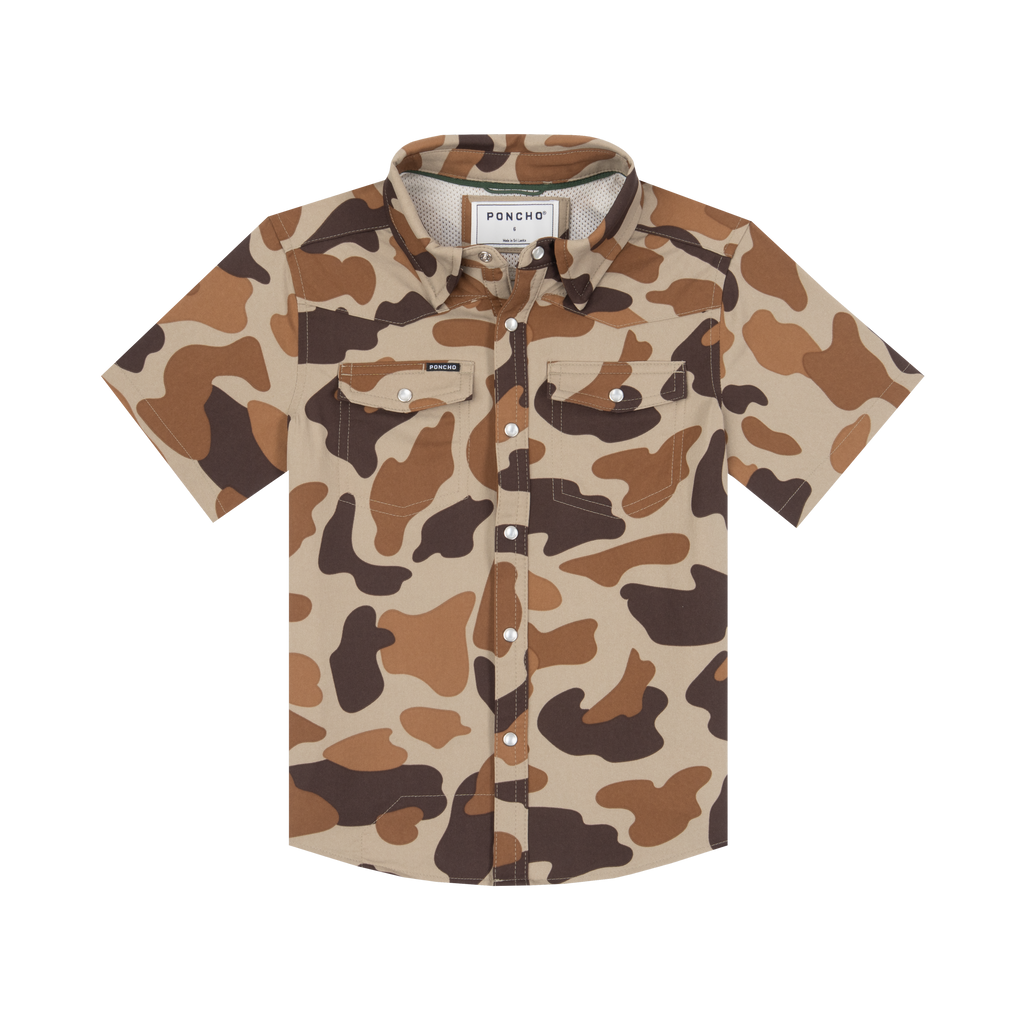 Youth Wingman Western Short Sleeve - Duck Camo