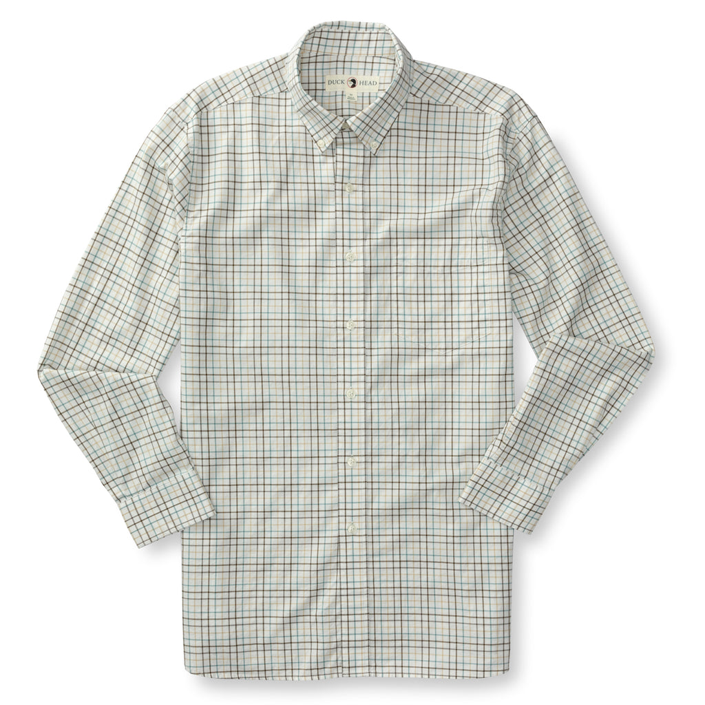 Joyner Plaid Cotton Twill Sport Shirt - Midnight Olive