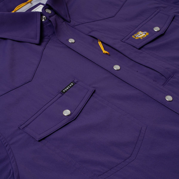The Mike Western Short Sleeve - Purple LSU Logo