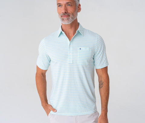 Stretch Players Shirt - Condesa Stripe White