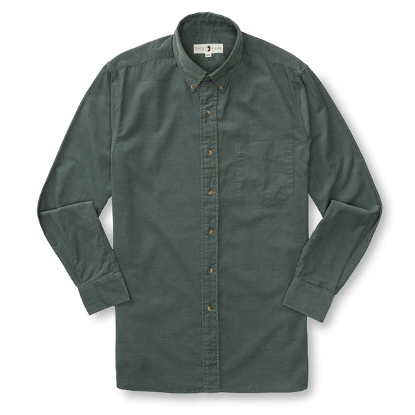 Whitman Cotton Corduroy Shirt - Balsam Green