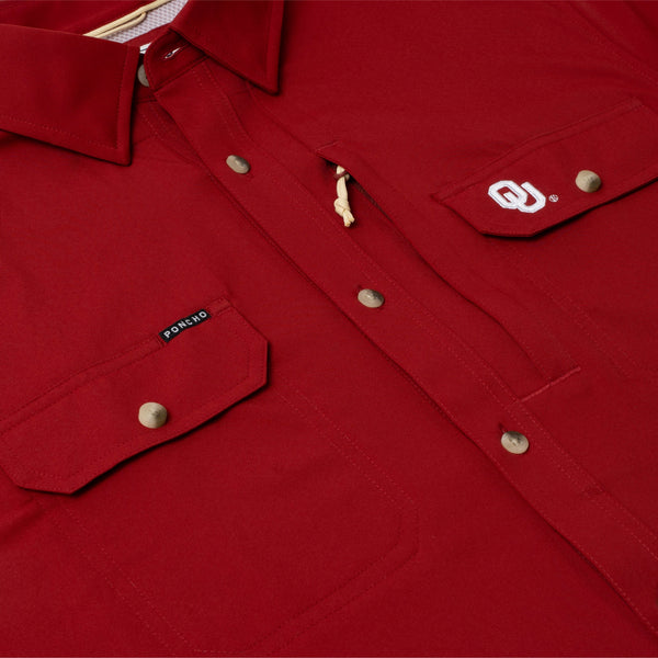 The Boomer Original Short Sleeve - Red OU Embroidery
