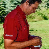 The Boomer Original Short Sleeve - Red OU Embroidery