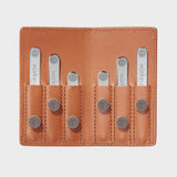 Assorted Size Power Stays Magnetic Collar Stays - Tan