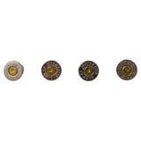 Nickel 12 Gauge Shotgun Shell Stud Set & Cufflinks