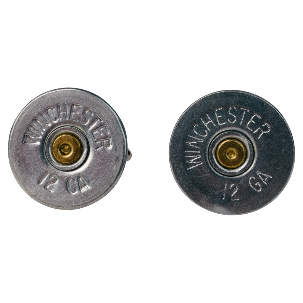  Nickel 12 Gauge Shotgun Shell Cufflinks