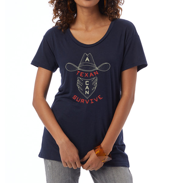A Texan Can Survive Women’s Jersey T-Shirt
