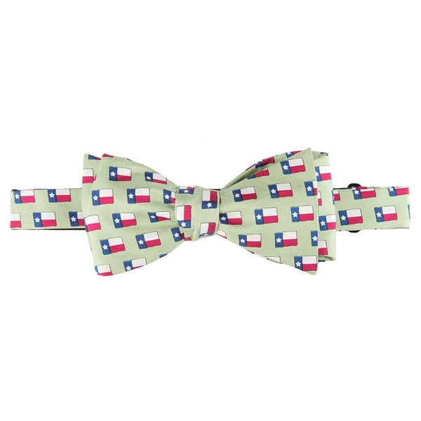 Lone Star Flag Bow Tie - Green